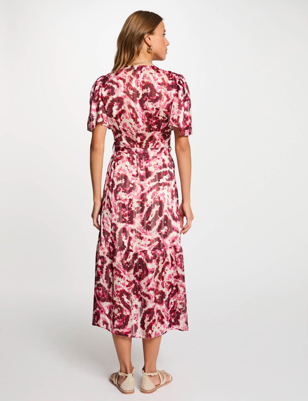 Midi wrap dress multicolor women