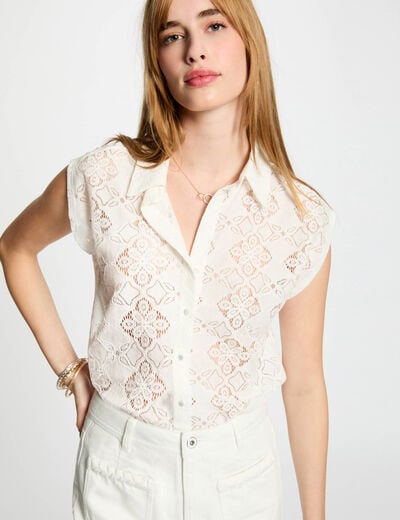 Short-sleeved t-shirt white women