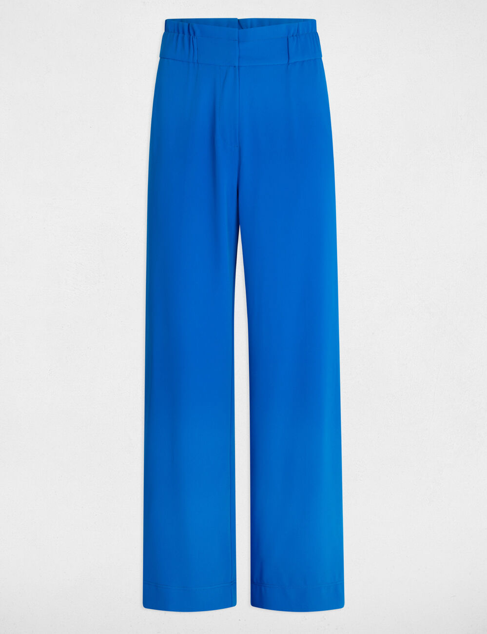 Wide leg trousers electric blue women