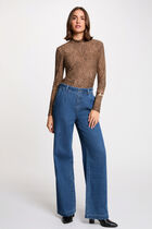 High neck t-shirt multicolor women