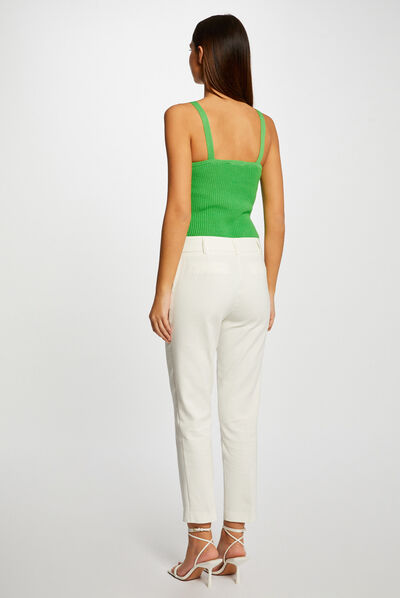 Vest top with ornaments green ladies'