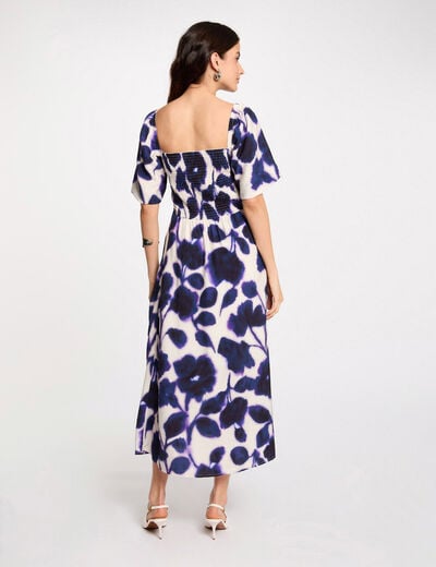 Printed maxi straight dress multicolor women