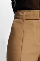 Cropped cargo trousers beige women
