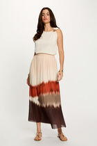 Pleated long skirt multicolor women