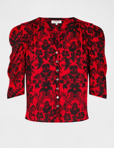 3/4-length sleeved shirt paisley print multico ladies'