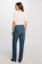 Short-sleeved openwork jumper white women