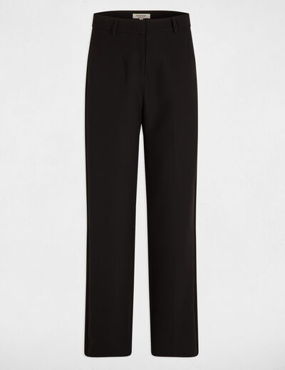 Straight trousers with darts black women