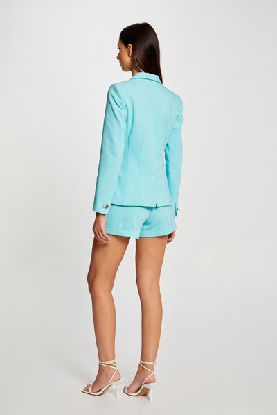 Straight city shorts with ornaments  ladies'