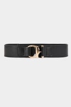 Ceinture élastiquée noir femme