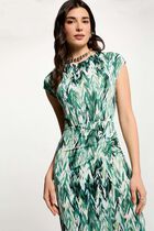 Straight printed dress multicolor women