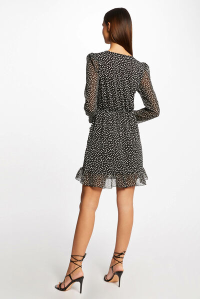 Wrap dress with polka dot print multico ladies'
