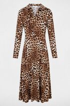 Printed mini straight dress multicolor women