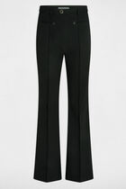 High-waist bootcut trousers black women