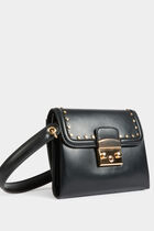 Crossbody bag with studs black women