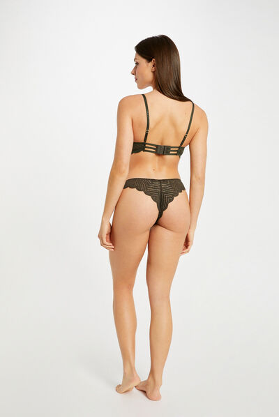Demi-cup underwire bra  ladies'