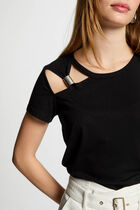 Short-sleeved t-shirt black women