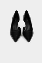Open-side court shoe black women