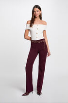 Jumper off the shoulder collar white women
