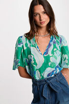 Short-sleeved blouse multicolor women