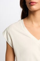T-shirt manches courtes blanc femme