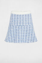 Tweed A-line mini skirt multicolor women