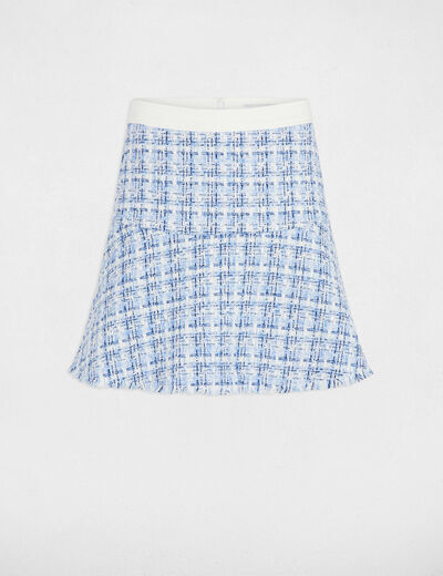 Tweed A-line mini skirt multicolor women