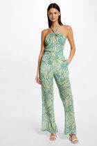 Loose straight trousers paisley print multicolored women