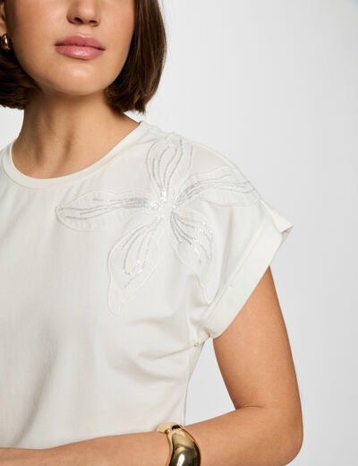 Short-sleeved t-shirt white women
