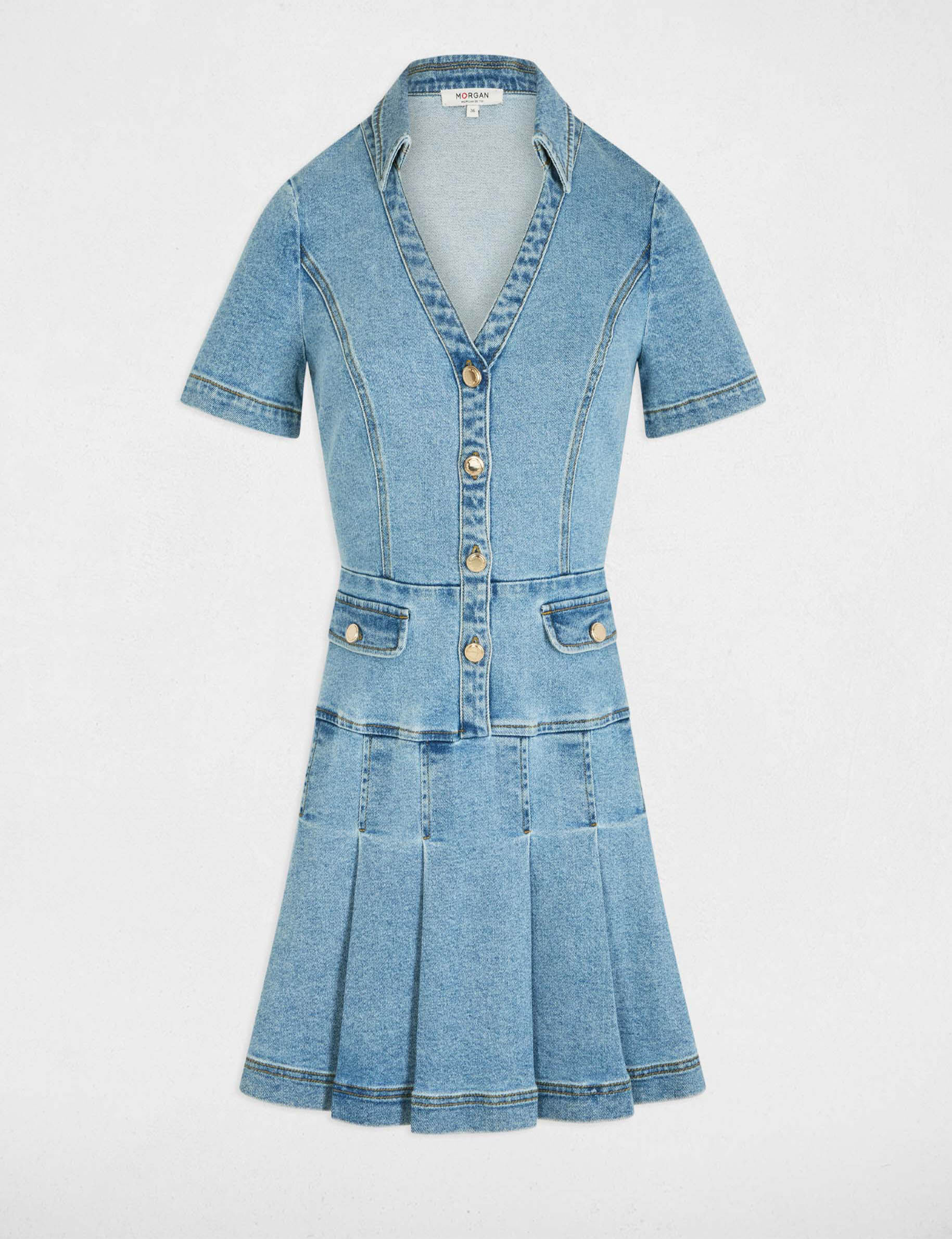 UND3WAY DENIM DRESS Mサイズ UND3WAY DENIM DRESS Mサイズ