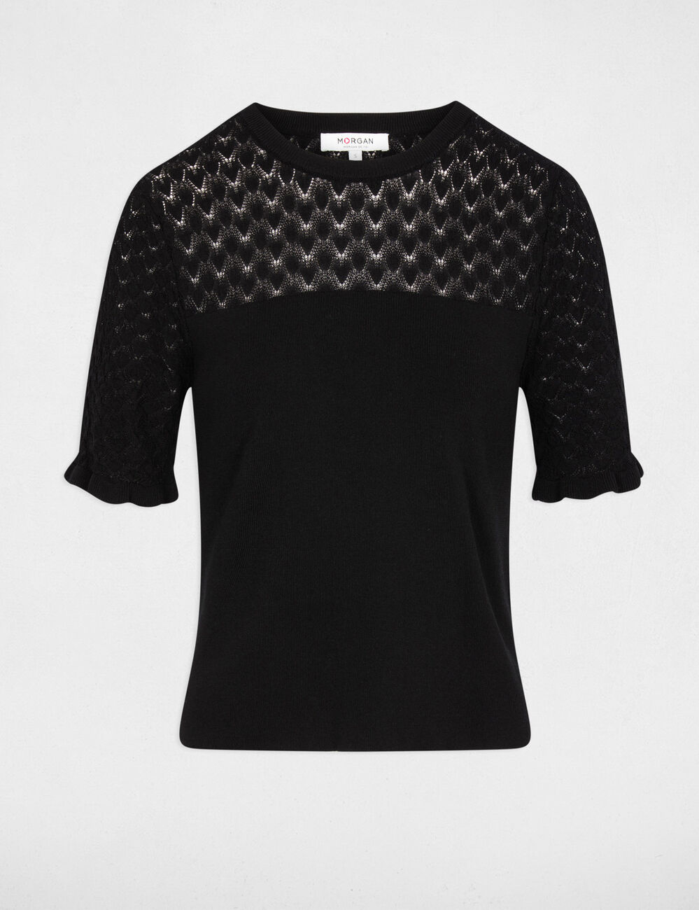 Short-sleeve sweater black women