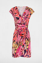 Wrap mini dress multicolored women