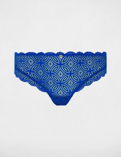 Lace briefs blue women