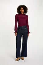 Long-sleeved t-shirt plum women