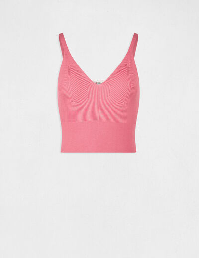 Jumper vest top with thin straps pink ladies'