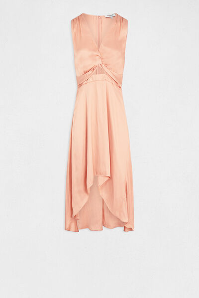Asymmetrical midi A-line dress  ladies'