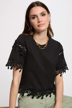 Short-sleeved t-shirt black women