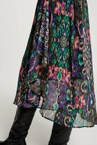 Printed wrap skirt multicolor women