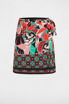 Printed tied skirt multicolor women