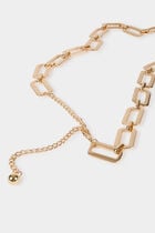 Ceinture chaine jaune or femme