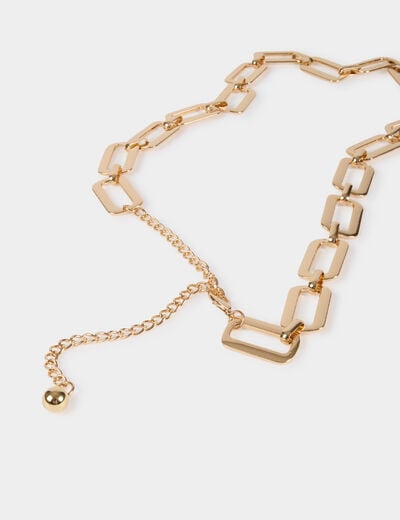 Chain belt gold yellow women