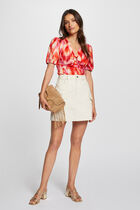 Short-sleeved t-shirt multicolored women