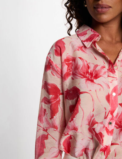 Shirt with a notched collar multicolor women