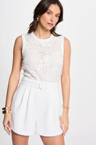 Laced playsuit white women
