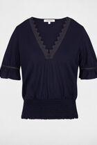Short-sleeved t-shirt navy women