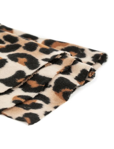 Leopard print scarf sand women