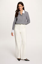 Wide 7/8 jeans white women