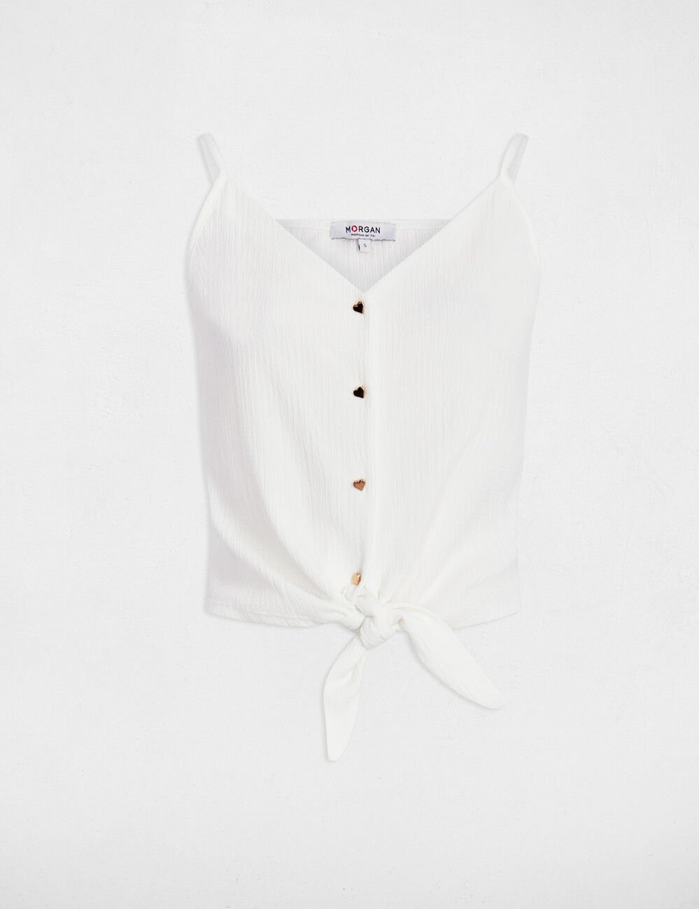 Vest top thin straps white women
