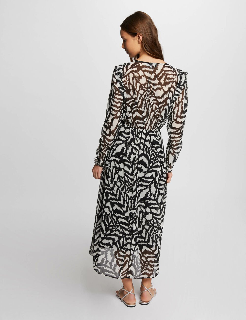 Printed maxi dress multicolored women