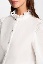 Long-sleeved shirt ecru women