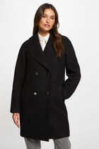 Long loose coat black women